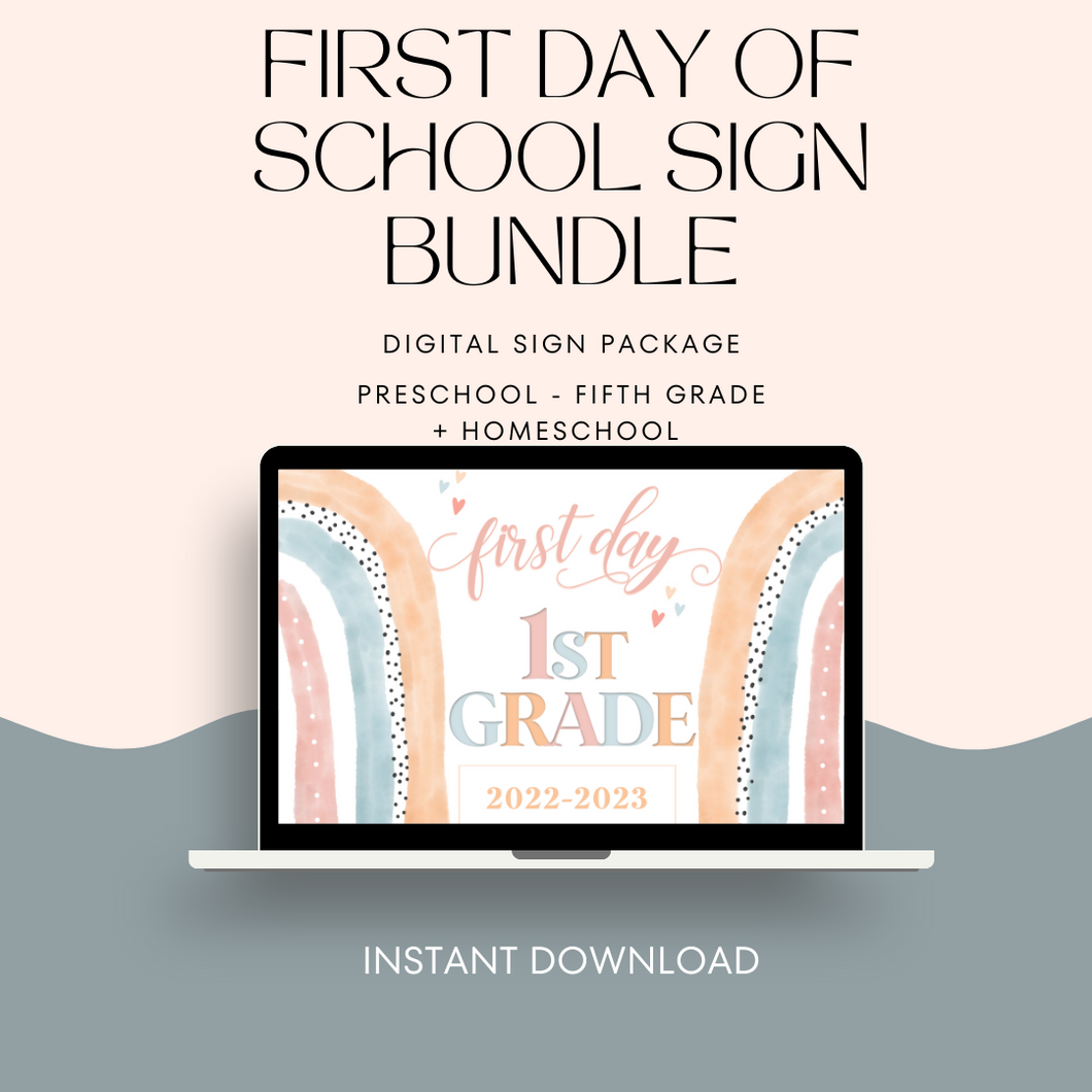 First Day of School {DIGITAL} Sign - Instant Download