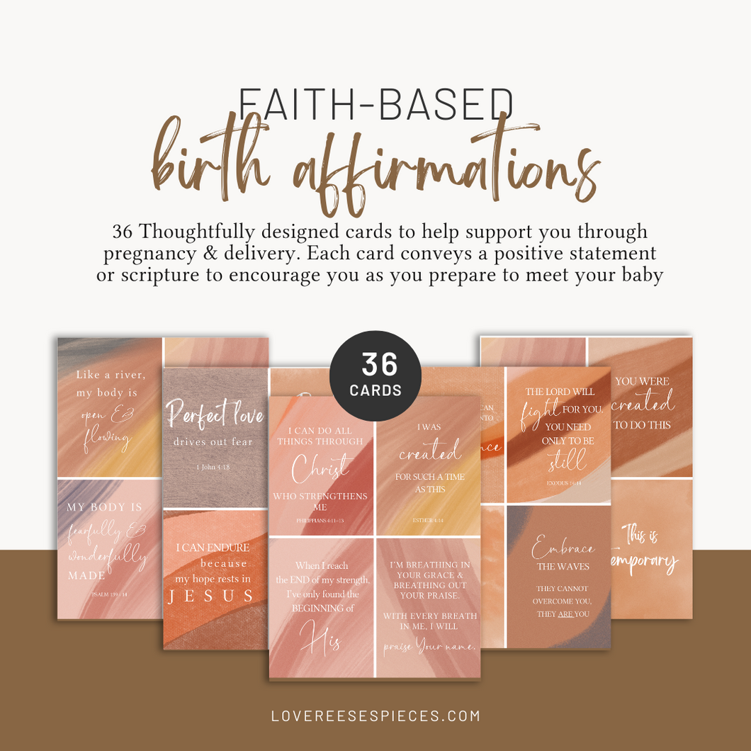 Faith-Based Birth Affirmations DIGITAL FILE