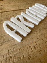 Load image into Gallery viewer, Custom White Acrylic Letters, Numbers (1/4 inch thick)
