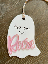 Load image into Gallery viewer, Girly Ghost Acrylic Name Tag
