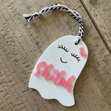 Load image into Gallery viewer, Girly Ghost Acrylic Name Tag
