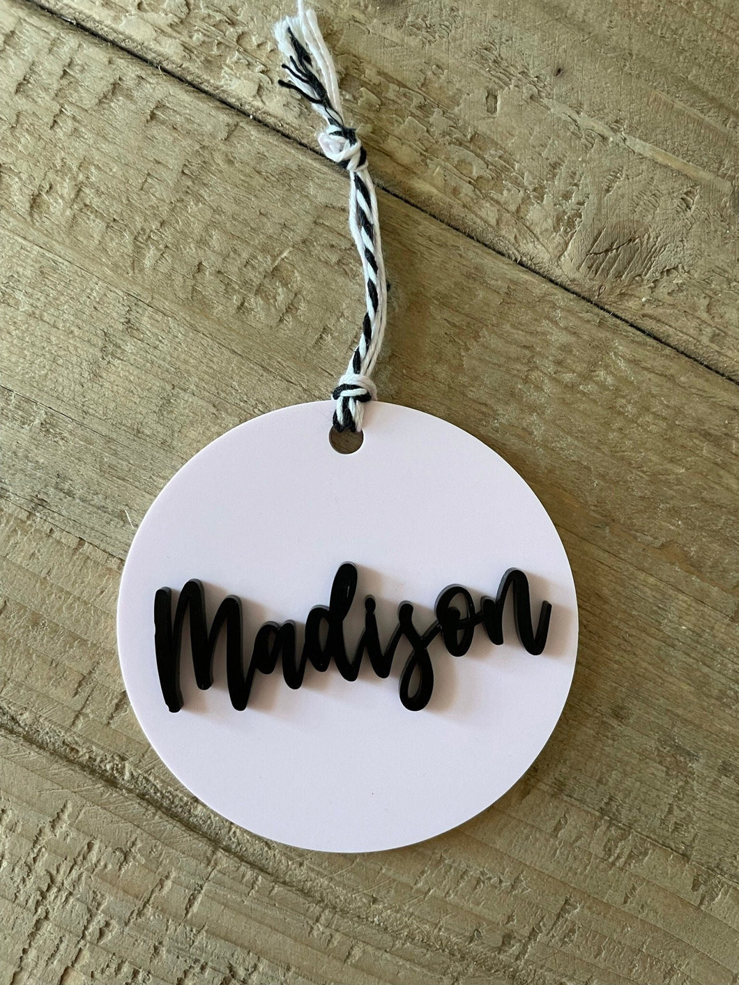 Round Acrylic Name Tag