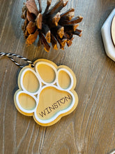 Load image into Gallery viewer, 3D Personalized Paw Print Ornament
