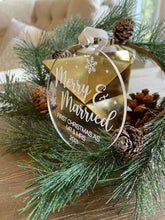 Load image into Gallery viewer, Merry &amp; Married Acrylic Engraved Ornament
