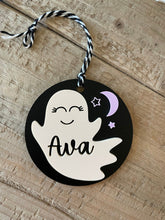 Load image into Gallery viewer, Ghost Round Acrylic Name Tag
