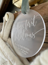 Load image into Gallery viewer, Baby’s first Christmas ornament, gift, keepsake
