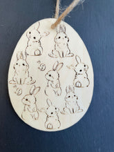 Load image into Gallery viewer, Whimsical Bunny Pattern Easter Tag
