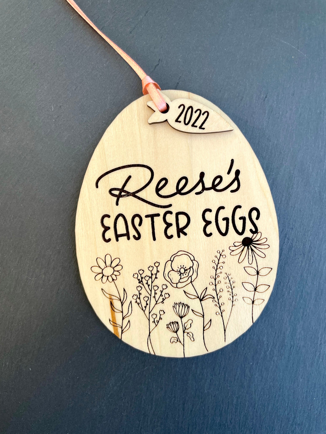 Easter Basket Name Tag: Wildflowers