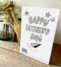 Load image into Gallery viewer, Printable Father&#39;s Day Fill-In the Blank DIGITAL Card
