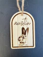 Load image into Gallery viewer, Arch Tag: Vintage Easter Bunny (name centered)
